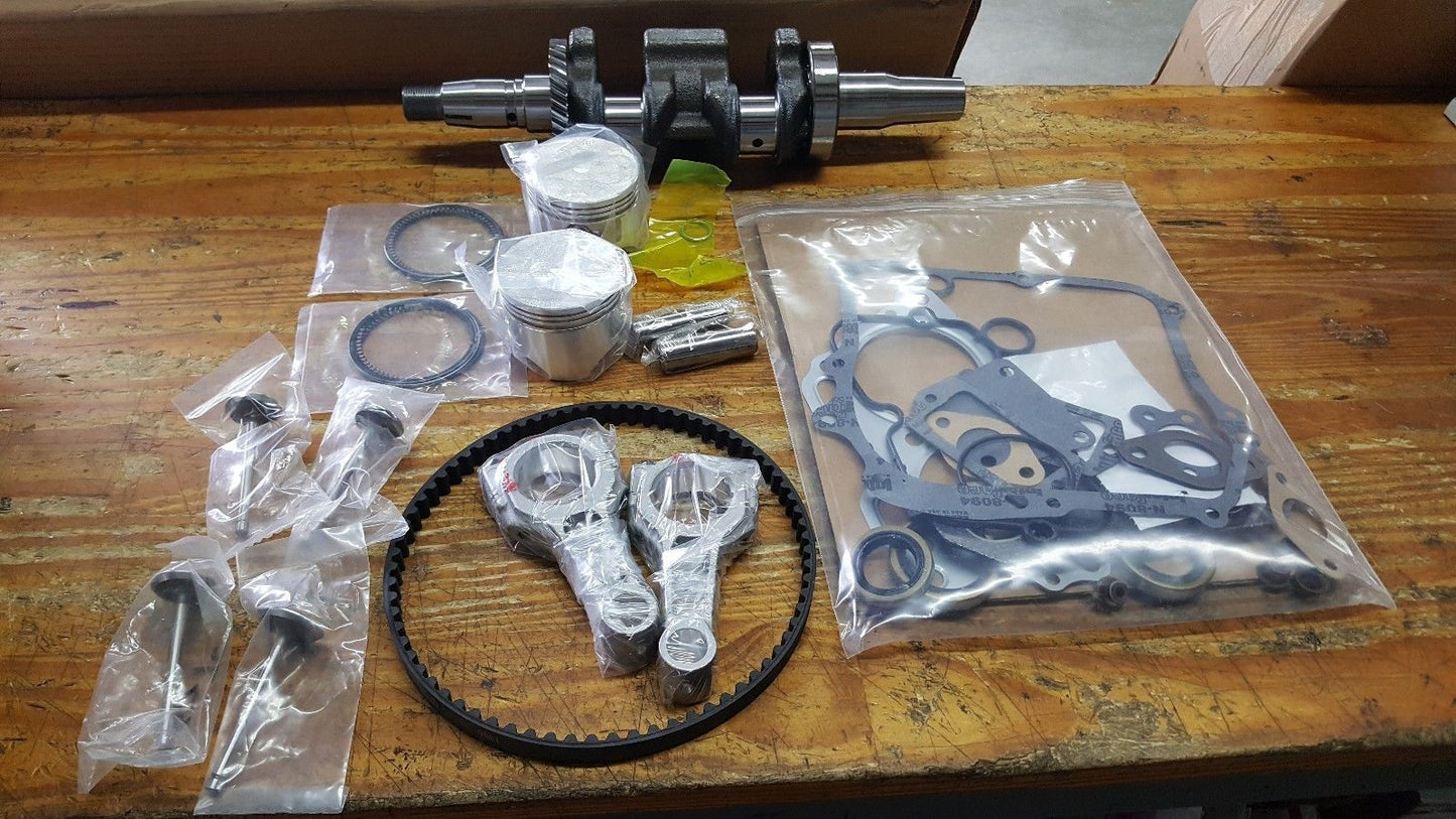 E Z GO GOLF CART ENGINE REBUILD KIT & GASKETS 295CC ROBINS ENGINE 1996-2002 With Crankshaft